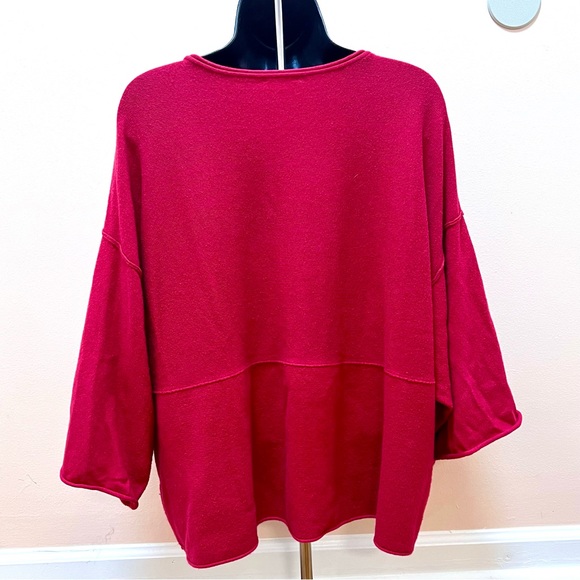 💖 3 for $20 ✅ PureJill Red Pocket Cashmere Sweater - Picture 2 of 4